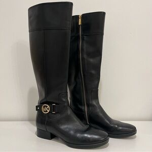 Michael Kors Leather Riding Boots
